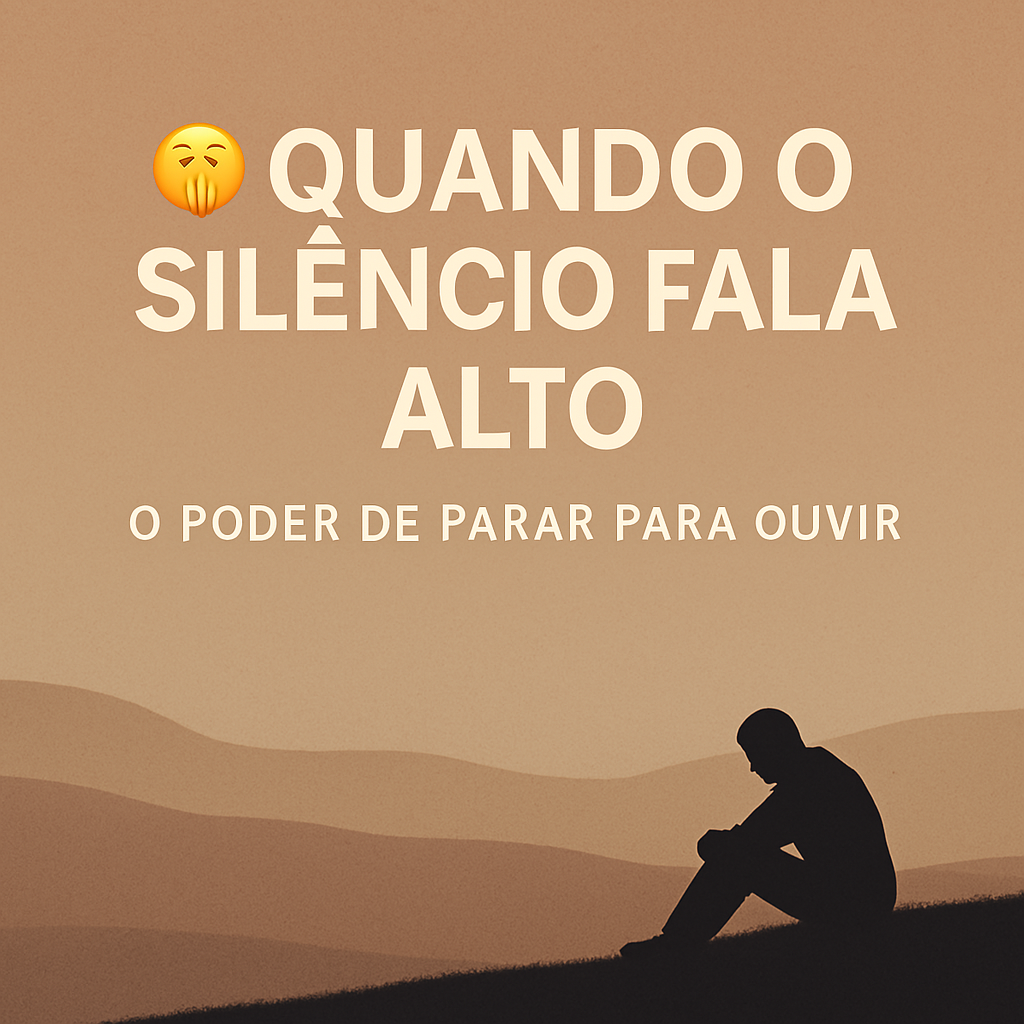 Quando o Silêncio Fala Alto: O Poder de Parar Para Ouvir